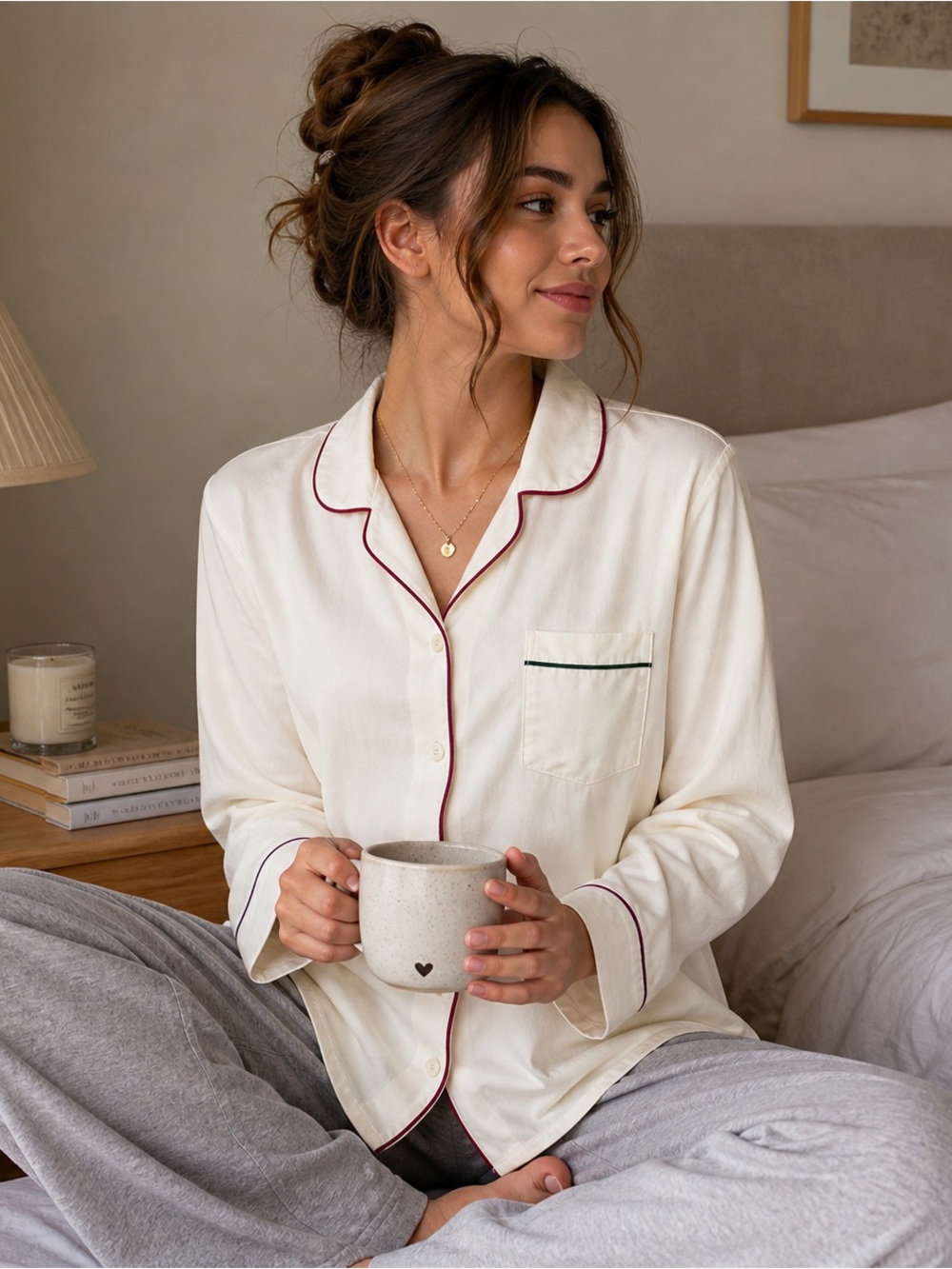 ModCloth colorful hem pajama top Sep sale